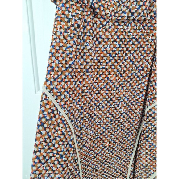 Sachin + Babi Strapless Dot Maxi Blue Tan Dress Size 6 - Picture 4 of 7